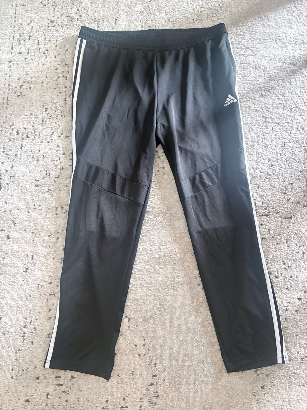 Adidas Womenβs Black 3-Stripes Track Pants Size 2XL